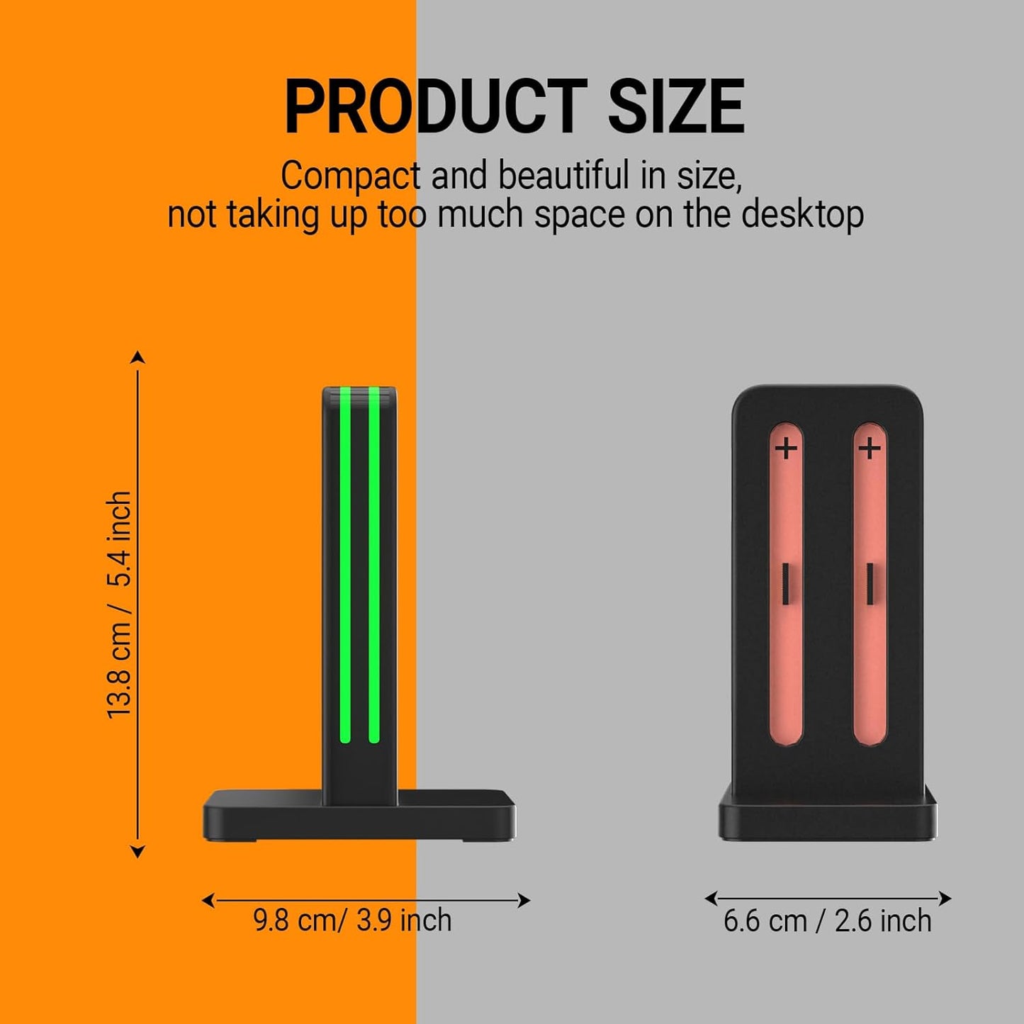 Charging Dock Compatible with Nintendo Switch 2 Joy Con Controllers, Switch 2 Charging Station with LED Indication and Charging Cable - Black