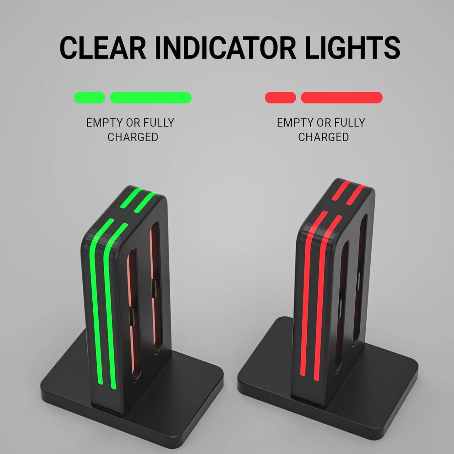 Charging Dock Compatible with Nintendo Switch 2 Joy Con Controllers, Switch 2 Charging Station with LED Indication and Charging Cable - Black