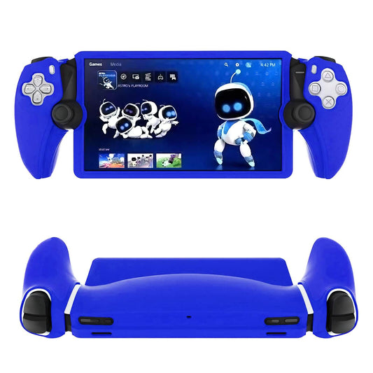 Silicone Cover Case for PS Portal, Soft and Comfortable Protective Case for PlayStation Portal Remote Player, Shockproof Anti-Scratch - Blue