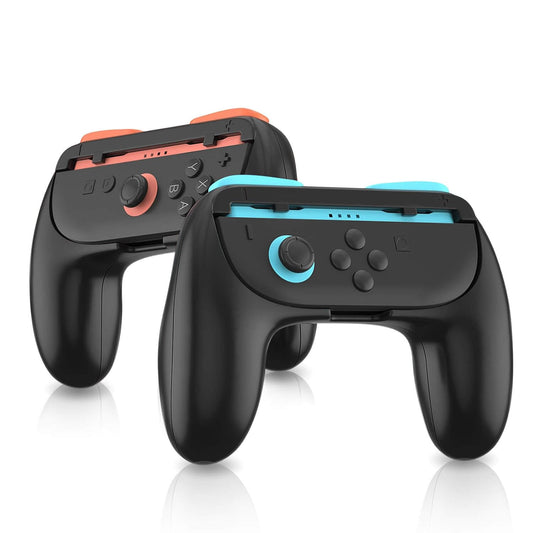 WUXIDIXI Switch 2 Joycon Grips, Ergonomic and Anti-Slip Nintendo Switch 2 Controller Grip Accessories, Durable Joycon 2 Grip for Comfortable Gaming (Black, 2 Pack)